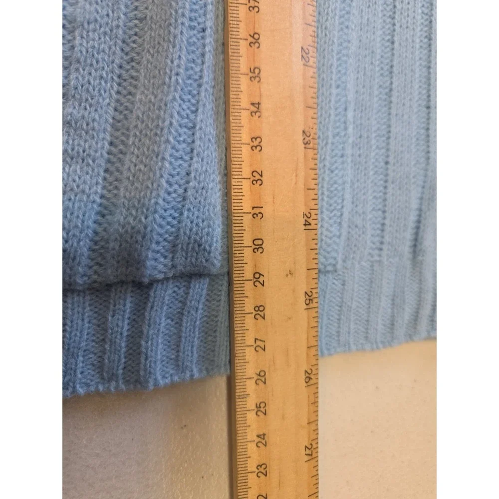Vintage Deadstock‎ Mademoiselle Knitwear Blue Acrylic Button Front Vest